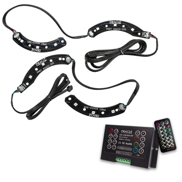 Oracle 14-15 Chevy Camaro RS Headlight DRL Upgrade Kit - ColorSHIFT w/ 2.0 Controller - 2622-333