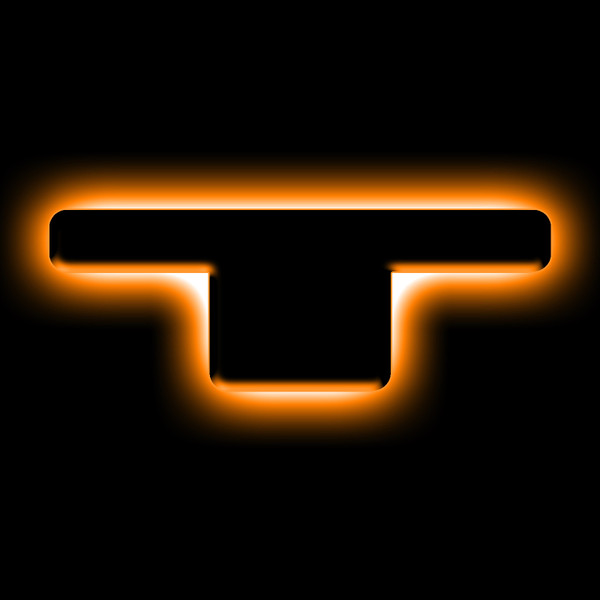 ORACLE Lighting Universal Illuminated LED Letter Badges - Matte Blk Surface Finish - T - 3141-T-005