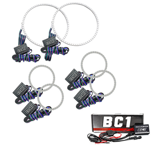 Oracle Nissan Frontier 01-04 Halo Kit - Triple - ColorSHIFT w/ BC1 Controller - 3564-335