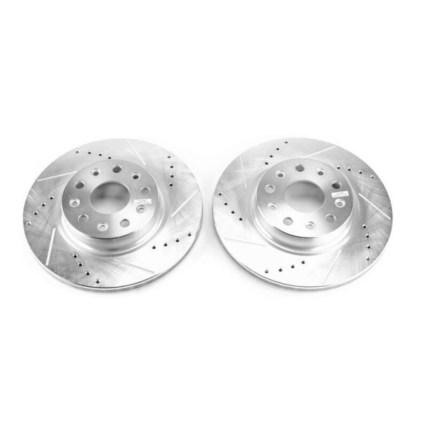 Power Stop 2018 Jeep Wrangler Front Evolution Drilled & Slotted Rotors - Pair - AR8387XPR