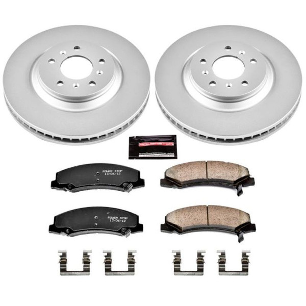 Power Stop 08-09 Buick Allure Front Z17 Evolution Geomet Coated Brake Kit - CRK4654