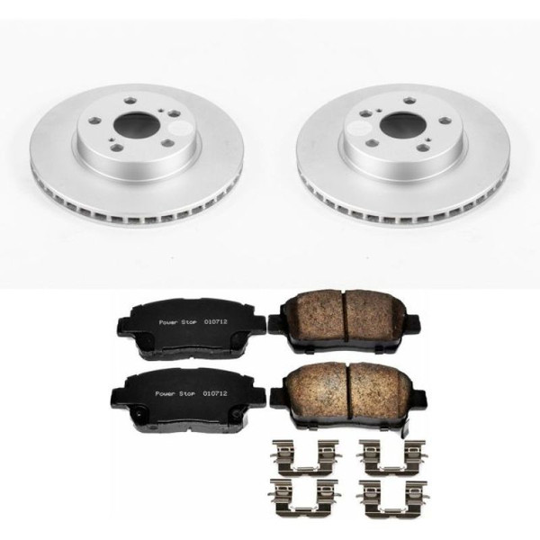 Power Stop 04-09 Toyota Prius Front Z17 Evolution Geomet Coated Brake Kit - CRK5219