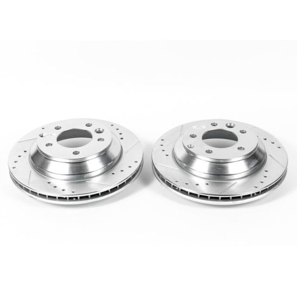 Power Stop 07-15 Audi Q7 Rear Evolution Drilled & Slotted Rotors - Pair - EBR1013XPR Power Stop 07-15 Audi Q7 Rear Evolution Drilled & Slotted Rotors - Pair - EBR1013XPR