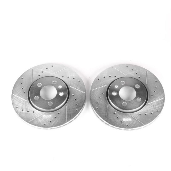 Power Stop 99-10 Volkswagen Beetle Front Evolution Drilled & Slotted Rotors - Pair - EBR641XPR