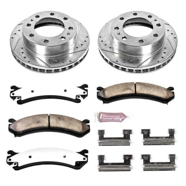 Power Stop 00-05 Cadillac DeVille Front Z36 Truck & Tow Brake Kit - K2020-36