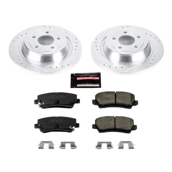 Power Stop 15-19 Ford Mustang Rear Z23 Evolution Sport Brake Kit - K6813 Power Stop 15-19 Ford Mustang Rear Z23 Evolution Sport Brake Kit - K6813