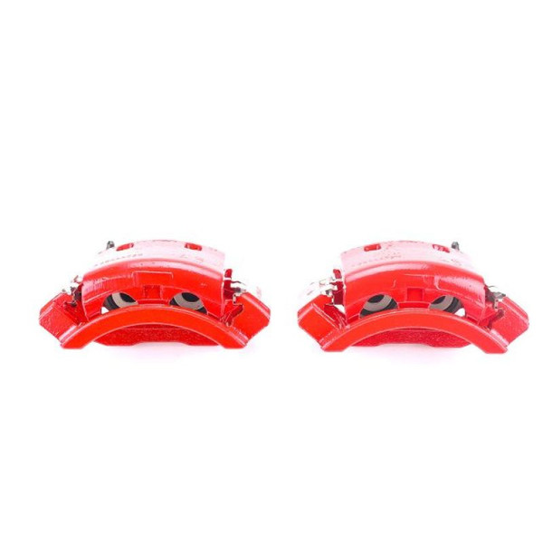 Power Stop 01-02 Dodge Ram 2500 Rear Red Calipers w/Brackets - Pair - S4796