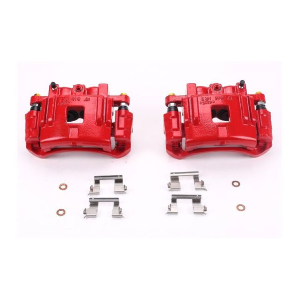 Power Stop 04-08 Chevrolet Colorado Front Red Calipers w/Brackets - Pair - S4938