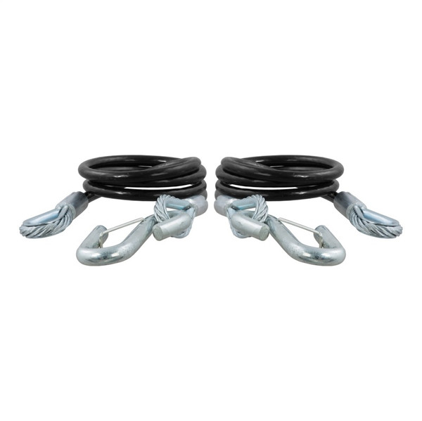 RockJock Curt Towing Safety Cable Kit 44 1/2in Long w/ 2 Snap Hooks 5000lbs 2-Pack - RJ-80151