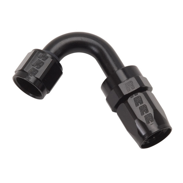 Russell Performance -8 AN Black 120 Degree Full Flow Swivel Hose End - 613415