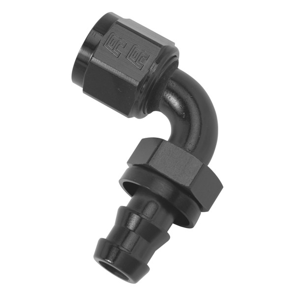 Russell Performance -6 AN Twist-Lok 90 Degree Hose End (Black) - 624163