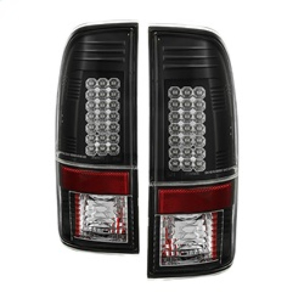 Spyder Ford Super Duty 08-15 LED Tail Lights Black ALT-YD-FS07-LED-BK - 5003898