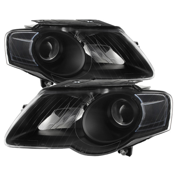Xtune Volkswagen Passat 06-10 (Halogen Only) Projector Headlights Black HD-JH-VWPAT06-BK - 9025563