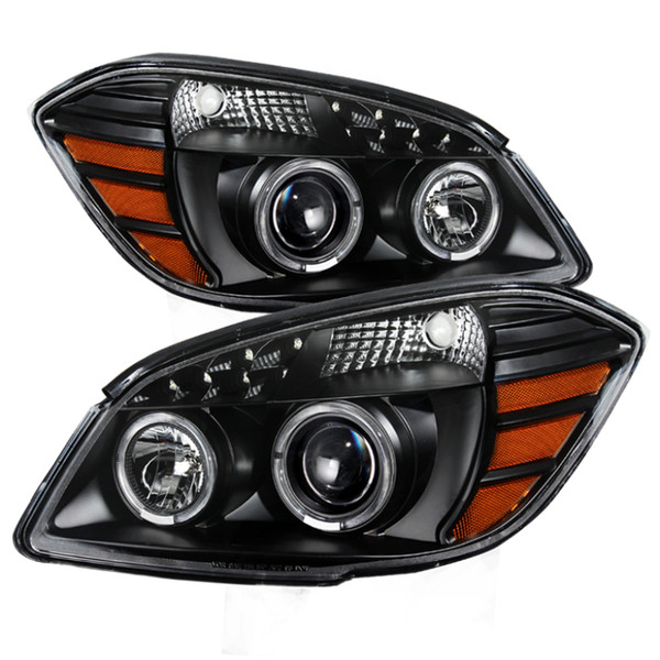 Xtune Chevy Cobalt 05-10 Halo Projector Headlights Black PRO-JH-CCOB05-LED-BK - 9027765