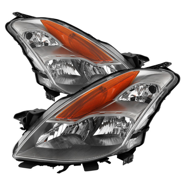 Xtune Nissan Altima Coupe 08-09 Halogen Only OEM Headlights Chrome HD-JH-NA08-2D-C - 9029707