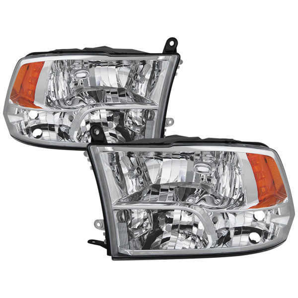 xTune Dodge Ram 1500 09-17 (Non-LED) OEM Style Headlights - OEM Chrome HD-JH-DR09-QU-C - 9040184