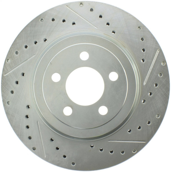 StopTech Select Sport 10-14 Dodge Challenger Drilled and Slotted Front Left Brake Rotor - 227.63061L