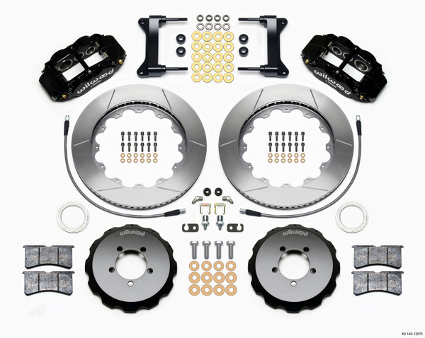 Wilwood Narrow Superlite 6R Front Hat Kit 14.00in 1999-2012 Subaru WRX w/Lines - 140-12875
