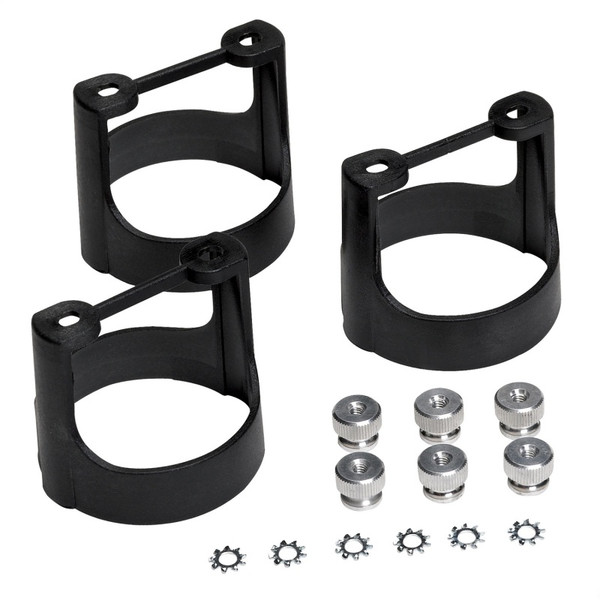 Autometer 2-1/16in Black Composite Gauge Bracket Kit (3pcs.) - 2230