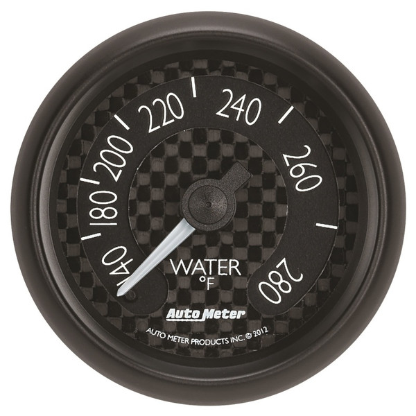 Autometer GT Series 52mm Mechanical 140-280 Deg F Water Temperature Gauge - 8031