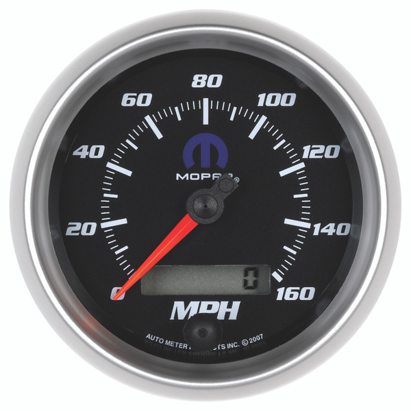 Autometer Mopar 3-3/8in 160 MPH Electric Programmable Speedometer Gauge - Black - 880022