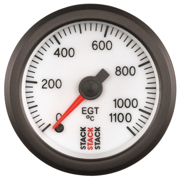 Autometer Stack 52mm 0-1100 Deg C Pro Stepper Motor Exhaust Gas Temp Gauge - White - ST3363
