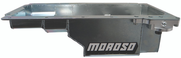 Moroso GM LS Swap (w/Rear Sump & Spin-On Oil Filter Adapter) Wet Sump 7qt 6in Steel Oil Pan - 20139