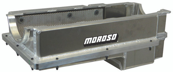 Moroso Chevrolet Big Block Mark IV (w/Double Power Kick Outs) Wet Sump 6-7qt 8in Aluminum Oil Pan - 20376