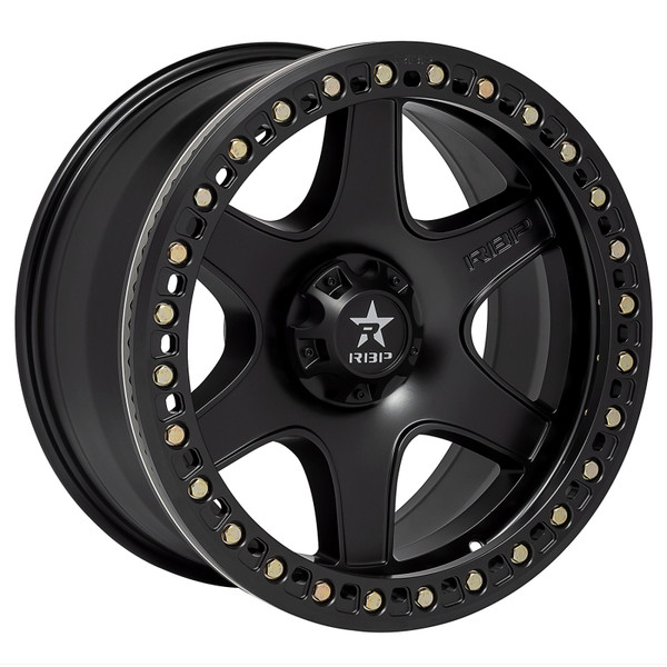 RBP 50R Cobra 20x9.0 8x180 BP / 5 BS 0mm Offset 124.1mm CB (Hub Centric) Black w/Black Ring Wheel - 50R-2090-78-00FB