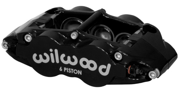 Wilwood Caliper-Narrow Superlite 6R-LH - Black 1.38/1.12/1.12in Pistons 1.10in Disc - 120-12003-BK