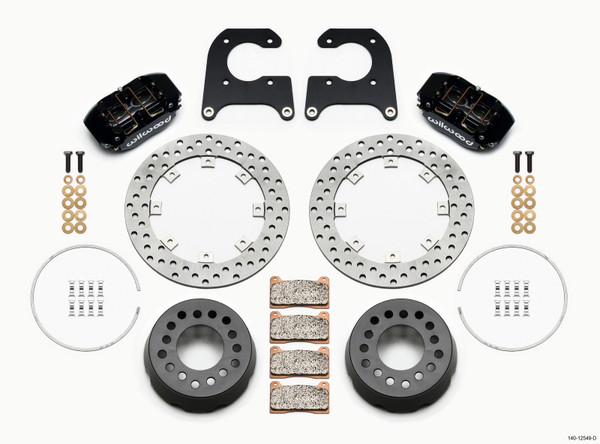 Wilwood Dynapro Lug Mount Single Rear Dynamic Kit SA Drilled M-W/Lamb Ends 1/2in Studs - 140-12549-D