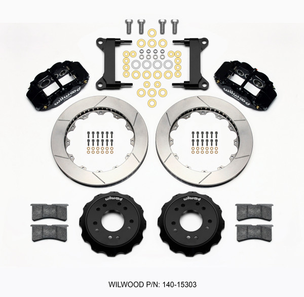 Wilwood Narrow Superlite 6R Front Hat Kit 13.06 63-87 C10 w/ Wilwood Pro Spindles - 140-15303