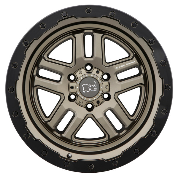 Black Rhino Barstow 20x9.5 6x139.7 ET12 CB 112.1 Matte Bronze w/Matte Black Ring Wheel - 2095BTW126140Z12