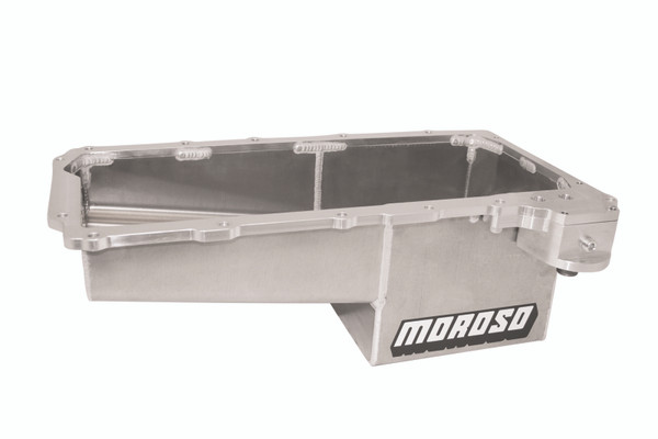 Moroso GM LS/16-Up COPO Camaro (w/Rear Sump & -16An Pick Up) Wet Sump 7qt 7.5in Aluminum Oil Pan - 21157