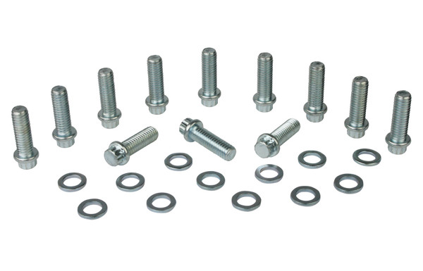 Moroso Chevrolet Small Block Intake Manifold Bolt Kit - 3/8in-16 x 1-1/8in - Set of 12 - 38400