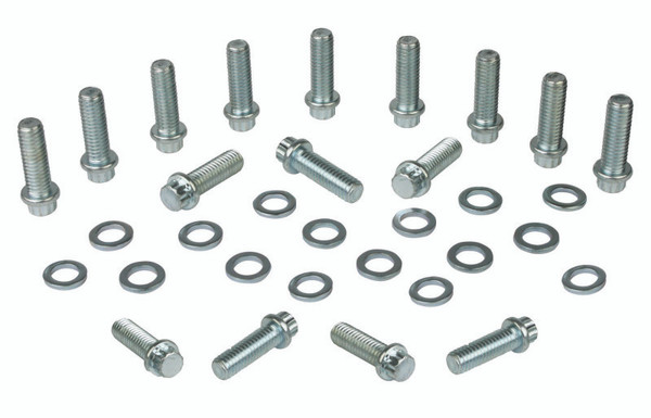 Moroso Chevrolet Big Block Intake Manifold Bolt Kit - 3/8in-16 x 1.25in - Set of 12 - 38410