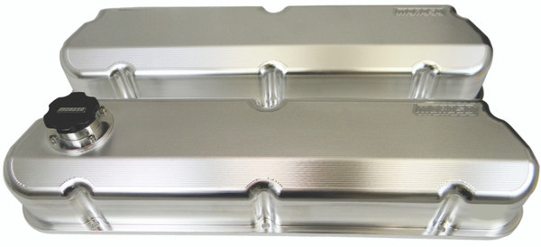 Moroso Ford 302/351W Valve Cover w/Fill Cap - 2.875in - Billet Aluminum - Pair - 68474