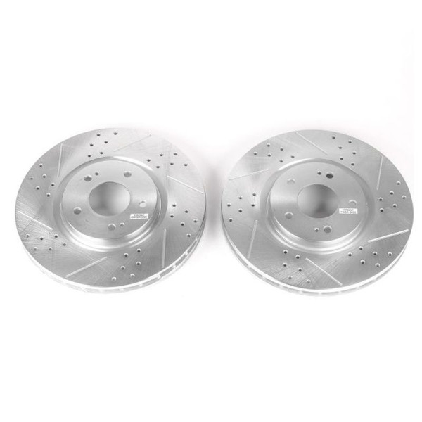 Power Stop 03-06 Mitsubishi Lancer Front Evolution Drilled & Slotted Rotors - Pair - JBR1109XPR Power Stop 03-06 Mitsubishi Lancer Front Evolution Drilled & Slotted Rotors - Pair - JBR1109XPR