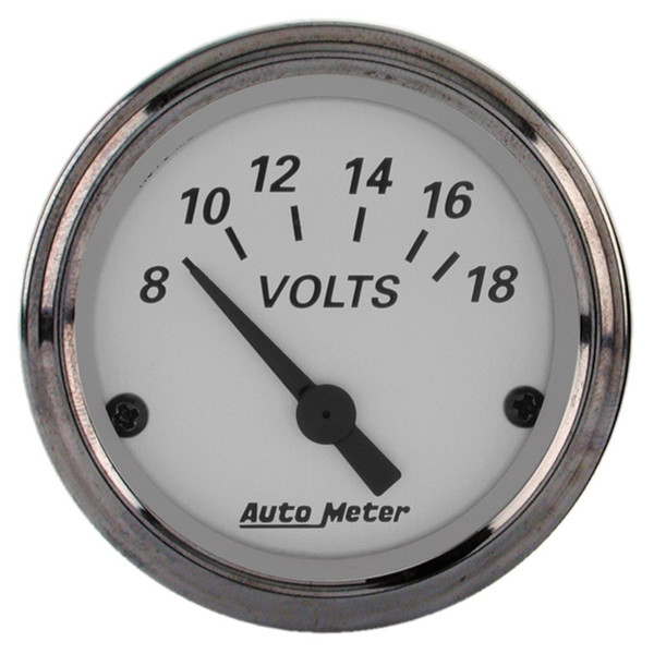 AutoMeter American Platinum 2-1/16in Electric 18V Voltmeter Gauge - 1992
