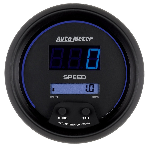 Autometer Cobalt Digital 85.7mm Black Electric Programable Speedometer - 6988