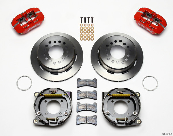 Wilwood Dynapro Low-Profile 11.00in P-Brake Kit - Red BOP Axle 2.75in Bearing 2.75 Offset - 140-13513-R