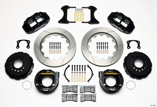 Wilwood Narrow Superlite 4R Rear P-Brk Kit 14.00in New Big Ford 2.50in Offset - 140-10012