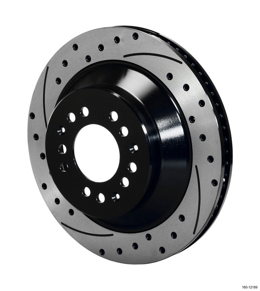 Wilwood Rotor-1.75 Offset SRP BLK Drl 12.88 x 1.10 - 5x4.50/4.75in - 160-12189-BK