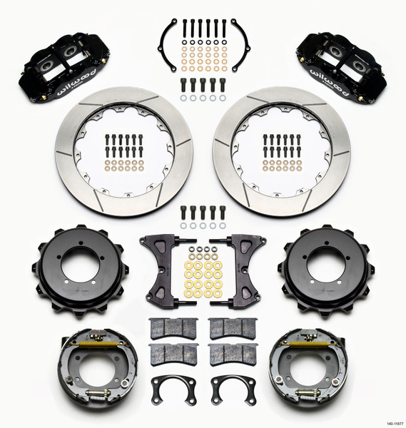 Wilwood Narrow Superlite 4R Rear Kit 12.88in Speedway Eng Floater w/ New Style End - 140-11877