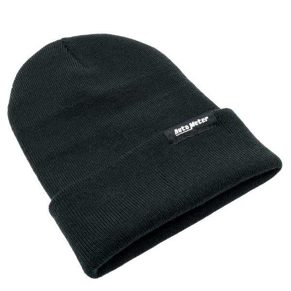 Autometer Black Fold Cuff Knit Hat - 0443