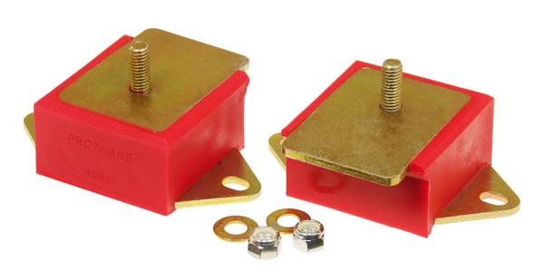 Prothane 72-86 Jeep CJ 6cyl Motor Mounts - Red - 1-501