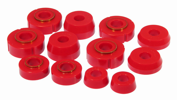Prothane 66-79 Ford F100-350 2wd Body Mount - Red - 6-110