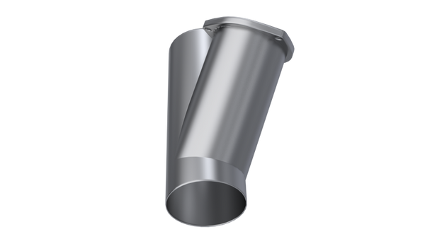 QTP 4in Weld-On QTEC Exhaust Cutout Y-Pipe - 10400