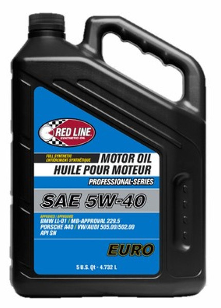 Red Line Pro-Series Euro 5W40 Motor Oil - 5 Quart - 12905