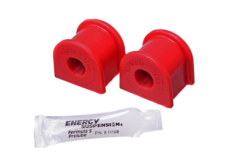 Energy Suspension 08-14 Subaru WRX Red 16mm Rear Sway Bar Bushing Set - 19.5107R